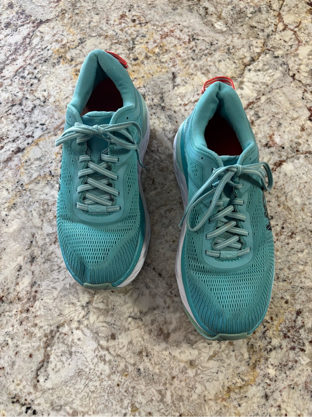 Hoka Women's Teal Mesh Running Shoes